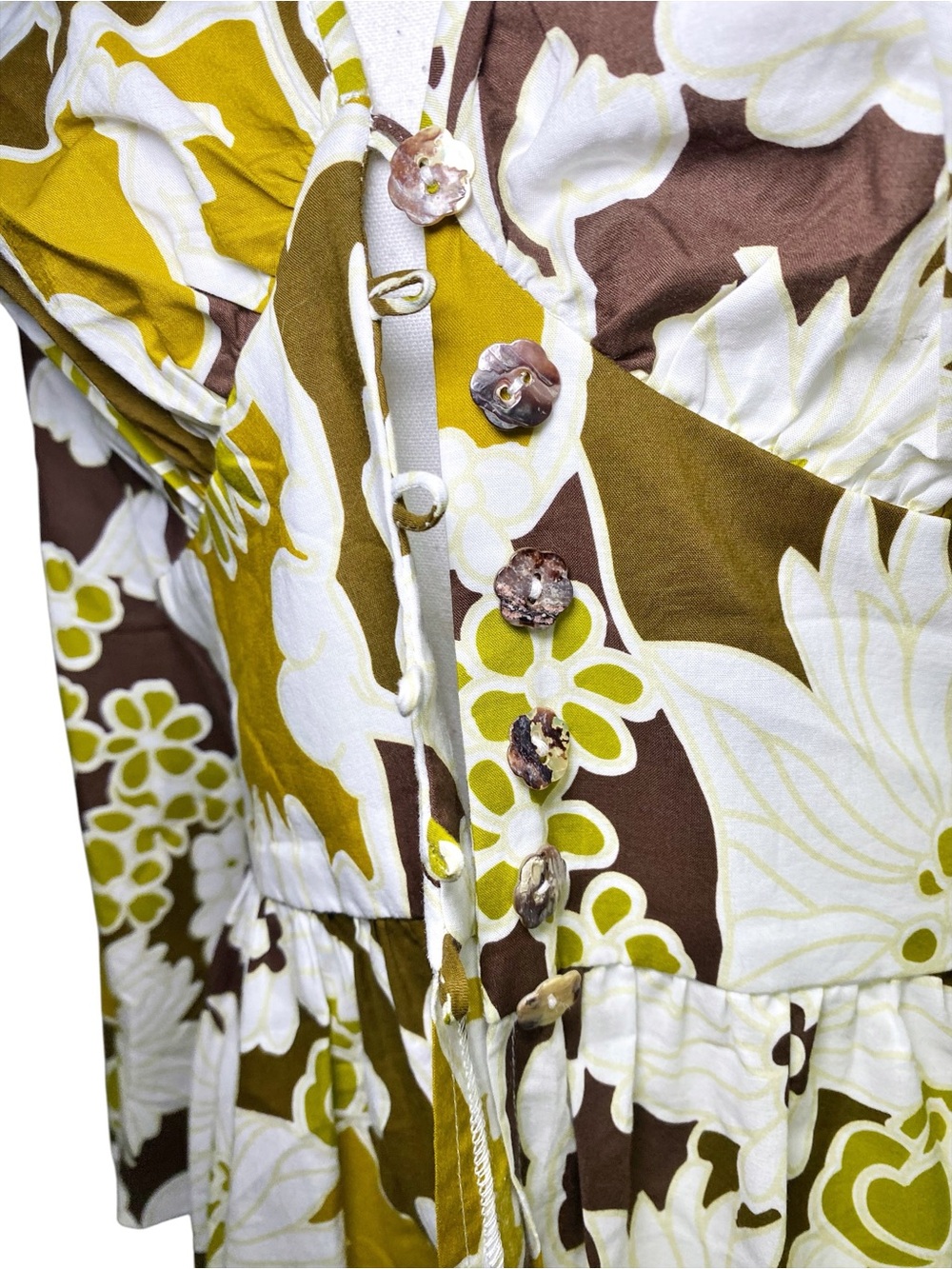 Shannon McLean Peace Love Fashion Retro Floral Duster Midi Dress Boho Y2K - Picture 5 of 16